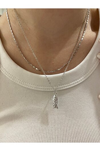 Fiamoss Kadın El Yapımı Tasarım Charm Kolye Seti