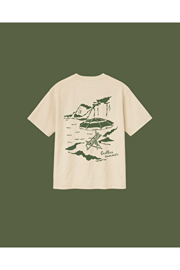 Altair Tr Beige Color Oversize Endless Summer Endless Summer Printed Unisex T-Shirt T-Shirt Tshirt