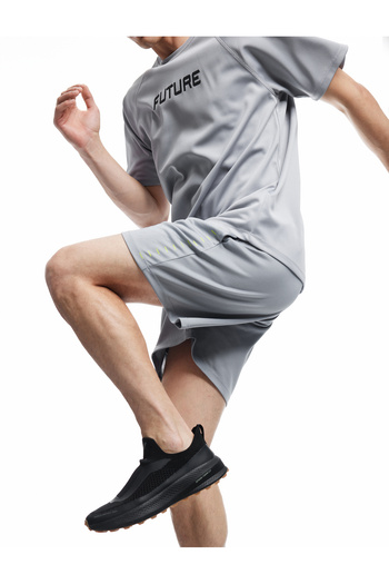 Koton Printed Sports Shorts with Belted Waist and Pocket Detail