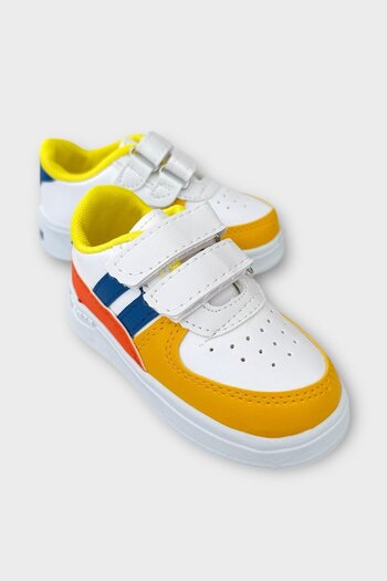 Liger Lighted Unisex Comfortable Lightweight Children's Sports Shoes White - Yellow