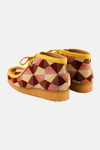 CLARKS Women Standard Lace Up Casual Shoes, Yellow Combo