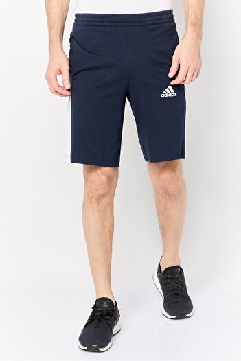 adidas Men Sportswear Fit Brand Logo Outdoor Shorts, Navy
