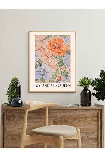 JESSE STORY Botanical Garden Watercolor Design Decorative Frameless Wall Painting (Poster)