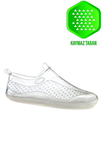 MODVALU Unisex Deniz Ayakkabısı Kaymaz Taban Şık Havuz Şeffaf Plaj Rafting Sandaleti Lastik
