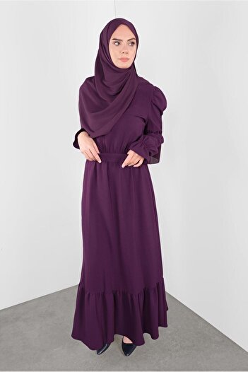 Alvina Belted Flounce Dress - 40339