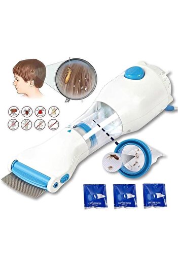 fulina Electric Lice Remover Comb, Detachable Filter,,Hair Cleaning, Remove Lice, Keep Hair Clean and Tidy