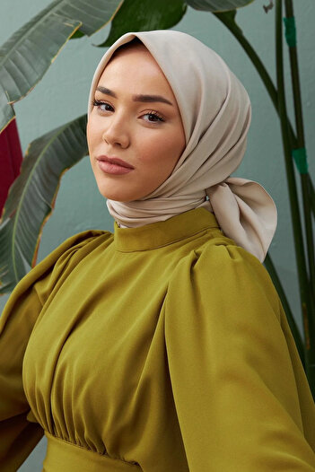 Silk Home Şık Düz Renk Rahat Twill Eşarp