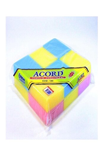 Acord Cleaning Sponge Colorful Pack of 12