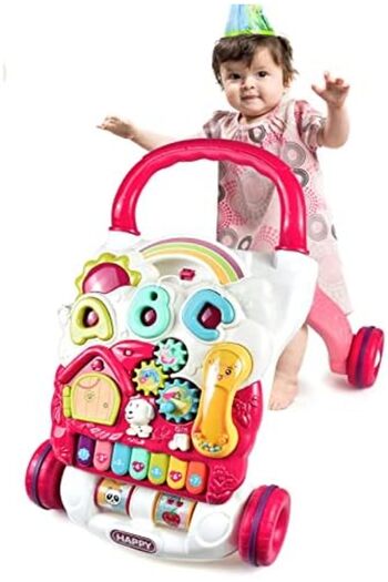 Generic Dahonio 2-in-1 Educational Walker for Boys and Girls with Multi-functional Detachable Game Board and