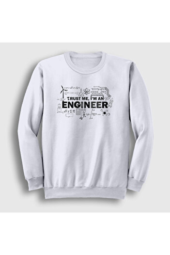 Presmono Унісекс Білий Trust Me I'm An Engineer Подарунковий світшот для інженера 540362tt