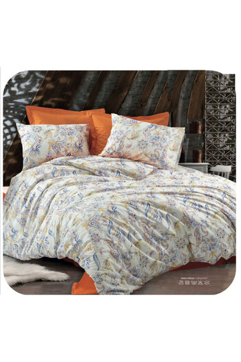 Levore 7-piece Turkish cotton luxury printed comforter set from Orz, king size