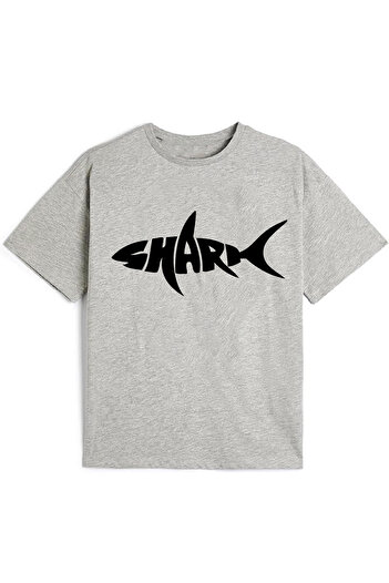 makiteks Quality Cotton Combed Boys Girls Kids Printed Tshirt T-Shirt 5 6 7 8 9 10 11 12 13 14 Years Shark
