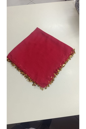 NACG King Silk Red Sequin Writing Handcrafted Handmade