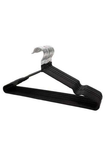 HALAMODO Metal Hangers For Shirt Coat Trousers Strong Anti Slip And Space Saving Rubber Blue 40cm Blue 40cm
