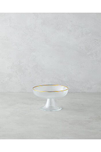 English Home Stella Glass Presentation Holder 15.5 cm Transparent-Gold