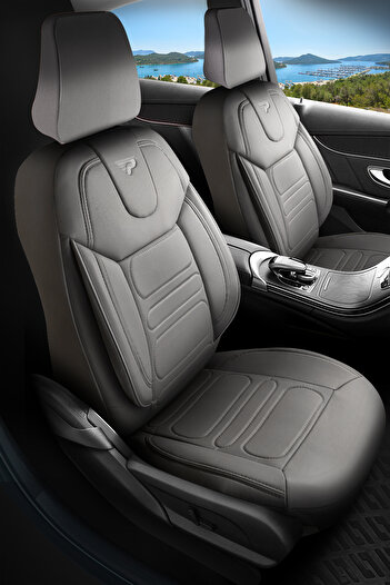 Panda Kılıf Panda Rodos Series Leather Orthopedic Car Seat Cover - Full Set