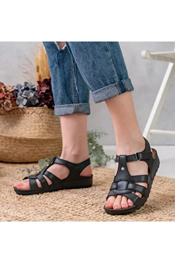 Lion Orthopedic Ultra Light Velcro Sandals with Pet Interior