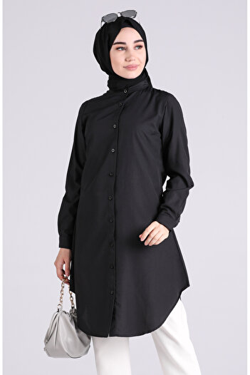 sefamerve Judge Collar Tunic 6475-01 Black