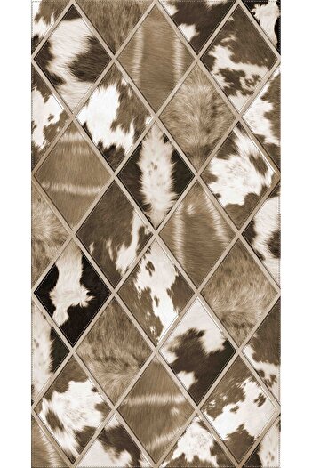 df home Digital Printed Cutting Runner - Washable Non-Slip Base, Entrance Carpet 3281
