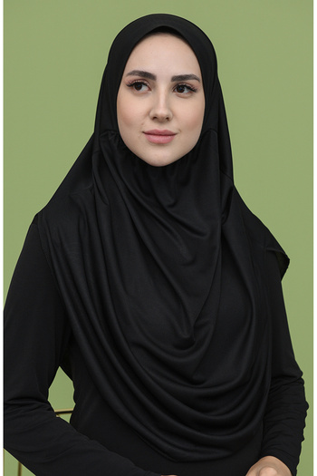 sefamerve Black Prayer Cloth - 1402-01 Model