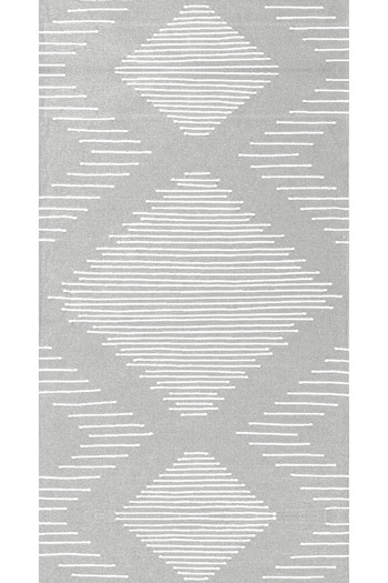df home Geometric Scandinavian Living Room Carpet - Digital Printing, Dustproof and Washable Non-Slip Base 8116-