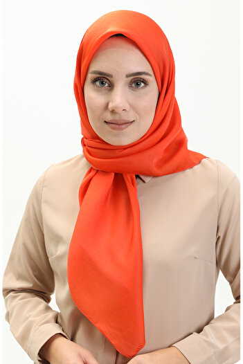 sefamerve Orange Crystal Scarf 1098-12