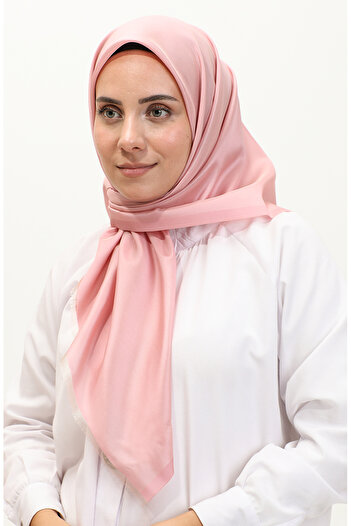 sefamerve Powder Color Plain Scarf - 1266-49 Model