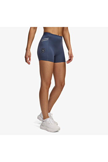 Under Armour Run 96 Kadın Mavi Kısa Tayt