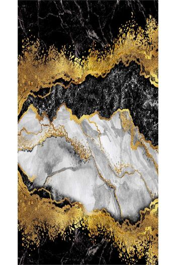 df home Digital Printed Cutting Runner - Washable Non-Slip Base, Doorway Entrance Carpet 3437