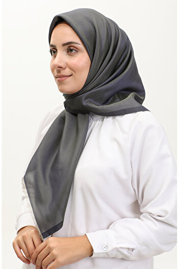sefamerve Navy Blue Plain Scarf - 1266-45 Model