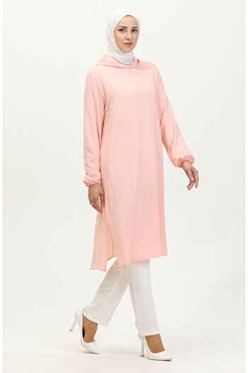 sefamerve Powder Araboy Tunic Hooded - 1692-04