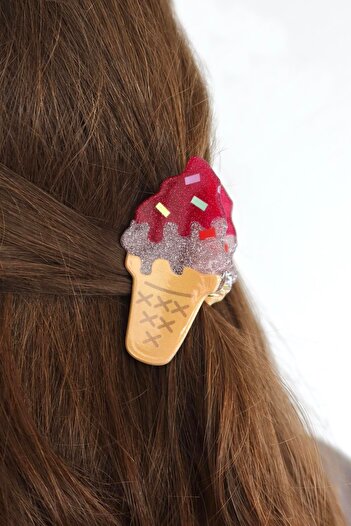 TAKIŞTIR Mixed Color Ice Cream Figured Bone Latch Buckle