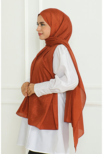 sefamerve Brick Color Karaca Shawl - 81058-14