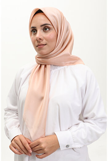 sefamerve Salmon Plain Scarf - 1266-09 Model
