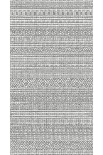 df home Geometric Nordic Living Room Carpet - Digital Printing, Dustproof, Washable Non-Slip Base 8120-