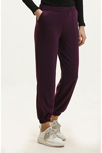 sefamerve Purple Pocket Sweatpants - 0273-04