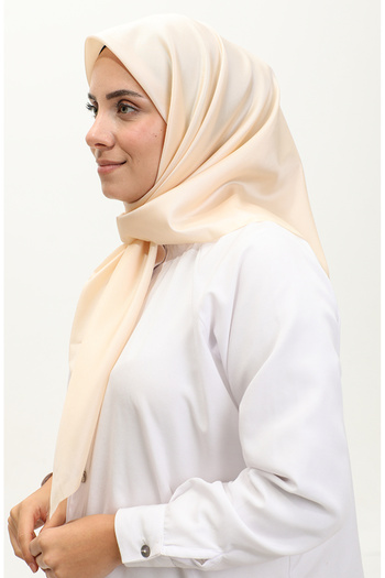 sefamerve Light Salmon Plain Scarf 1266-36