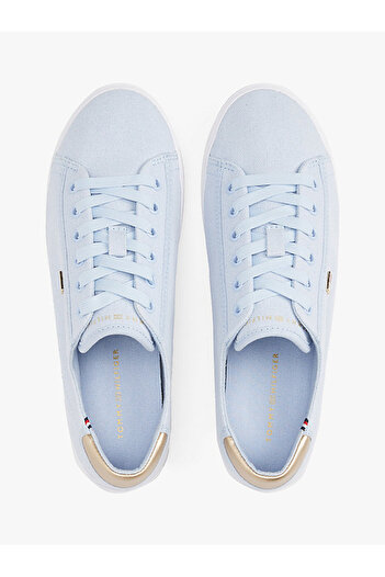 Tommy Hilfiger Logolu % 100 Pamuk Sneaker Ayakkabı AYAKKABI FW0FW08647 C1O