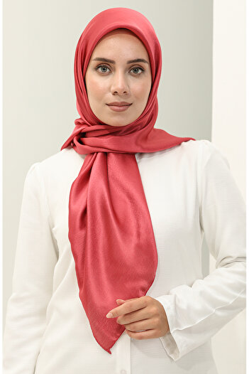 sefamerve 2025-21 Dried Rose Evening Dress Jan Jan Scarf