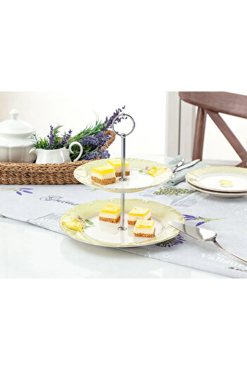 M.C Coco Cake Stand 2 Tiers Pear Pattern 19-25 cm