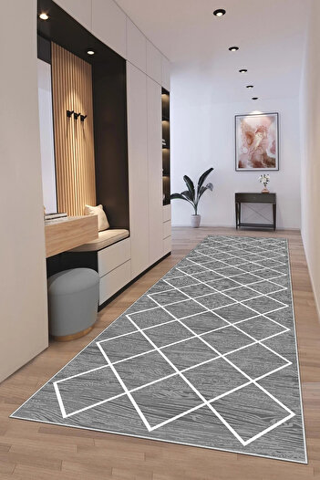 df home 3199 Model Digital Printed Cutting Mat - Washable Non-Slip Base and Entrance Carpet