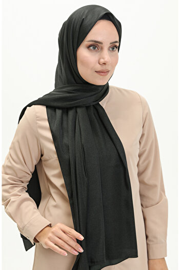 sefamerve Dark Emerald Green Crystal Shawl - 1099-03