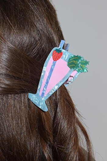 TAKIŞTIR Mixed Color Milkshake Figured Bone Latch Buckle
