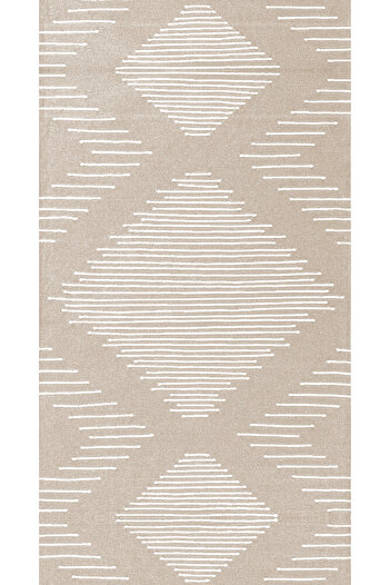 df home Geometric Scandinavian Living Room Carpet - Digital Printing, Dustproof and Washable Non-Slip Base 8116-