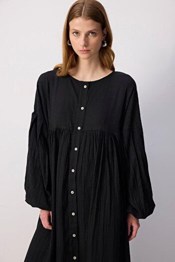 Touché Privé Balloon Sleeve Shirt Dress