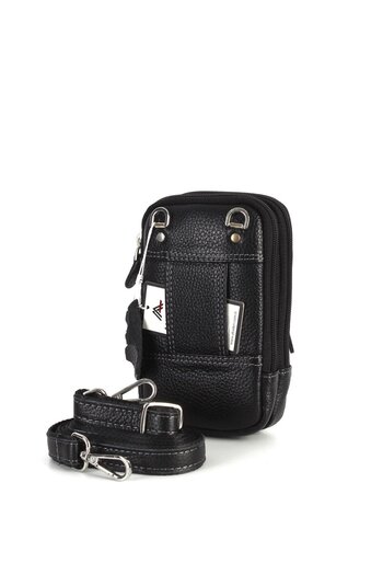 Aka Leather Black Hand and Shoulder Bag 345 2