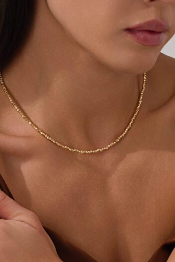EG Jewels Atelier Minimal Gold Işıltılı Kolye