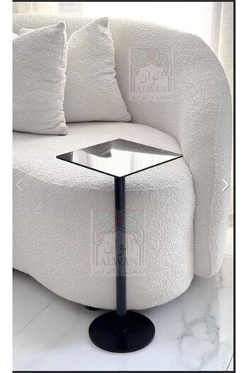 Alwan antiques and frames Black acrylic service table, height 55 cm, width 24 cm