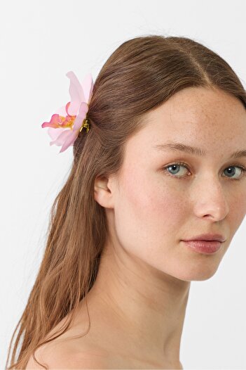 Stradivarius Set of 2 orchid flower hair clips