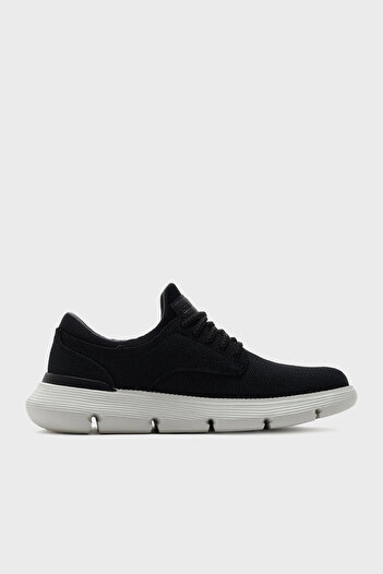 SKECHERS Garza Kanvas Dokulu Günlük Ayakkabı Erkek AYAKKABI 204907 BLK